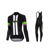 Uglyfrog Woman Cycling Jersey Set Long Sleeve Top Padded Bib 01