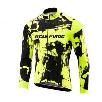 Uglyfrog #27 Neue Männer Radfahren Langarm Radfahren Jersey eine Menge Farben Antislip Ärmel Cuff Road Bike MTB Top Riding Shirt