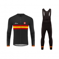 Uglyfrog National Team Mens Long Sleeve Cycling Set Black