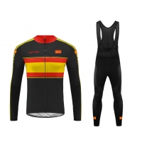 Uglyfrog National Flag Mens Long Sleeve Cycling Set Black